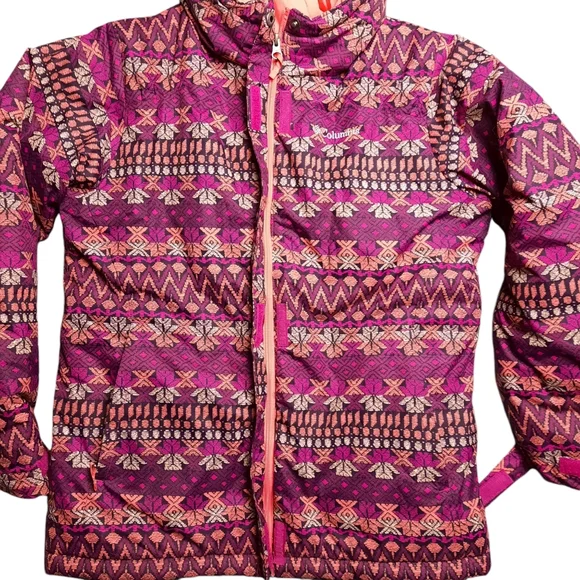 Columbia Horizon Ride Aztec Print Winter/Ski Jacket Youth SZ XL (18-20)